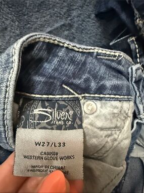 Silver Jeans Dark Blue Bootcut Denim Jeans